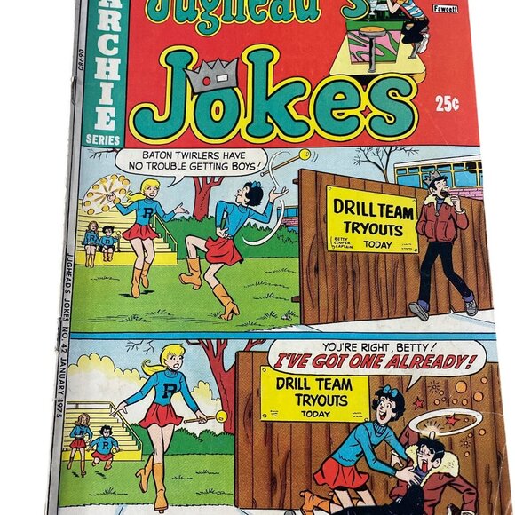 Archie Comics Jugheads Jokes #42 January 1975 Series Vintage Bagged Boarded - Picture 1 of 7